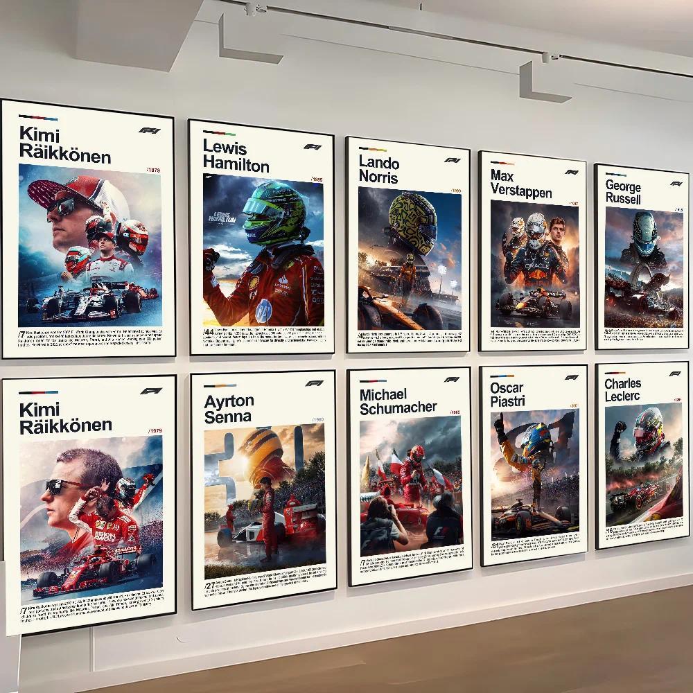 F1 Racer Poster Giấy In Nhà Phòng Khách Phòng Ngủ Lối Vào Quán Cafe Tranh Nghệ Thuật Trang Trí