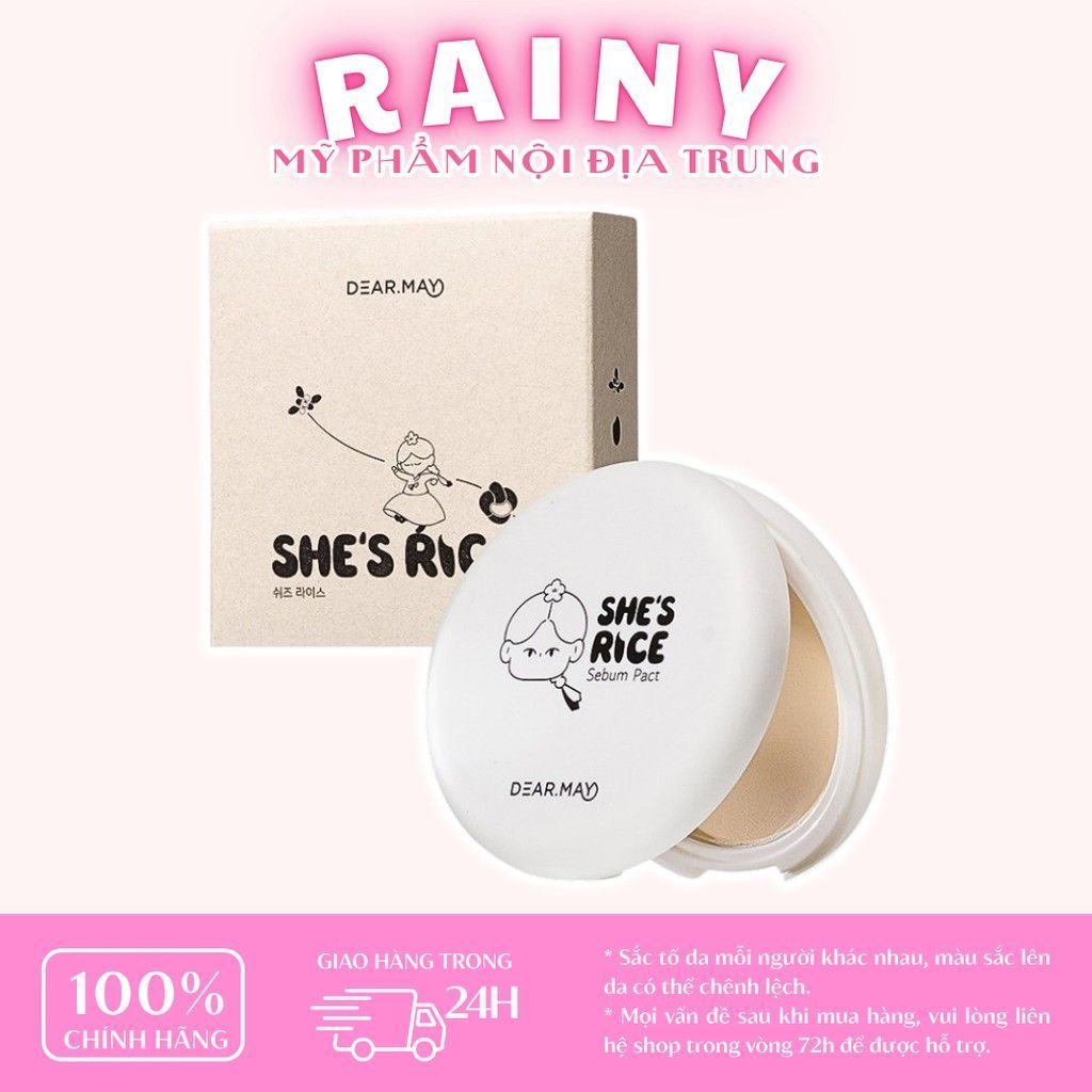 [DEARMAY] Phấn phủ kiềm dầu Dearmay She’s Rice Sebum Pact 12g