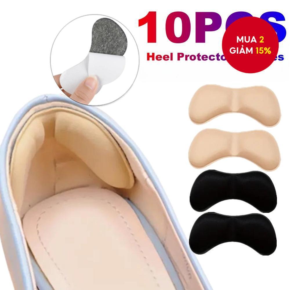 10 Miếng Dán Gót và Đệm Lót Giày Tăng Cường Sự Vừa Vặn, Thoải Mái và Hỗ Trợ Chống Mòn Cho Bàn Chân