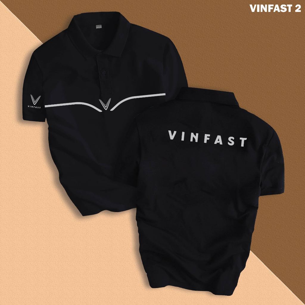 [VINFAST 2] Áo Polo Hãng Xe Vinfast Nam Nữ, Form Slimfit, Vải Thun Co Giãn, Nhận In Tên Showroom
