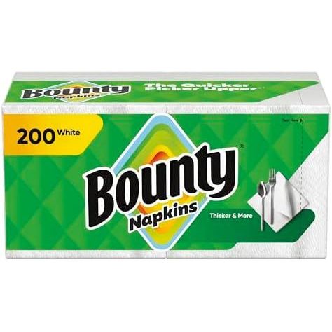 Khăn giấy Bounty, Trắng, 200 Đếm, Bao bì có thể thay đổi