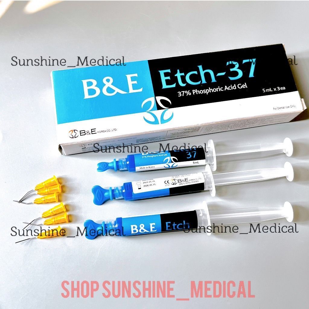 Etching BE hàn Quốc - Etching agent B&E ( axit phoSphotic 37%) B&E Etch-37 - tuýp 5ml  #Hanortho