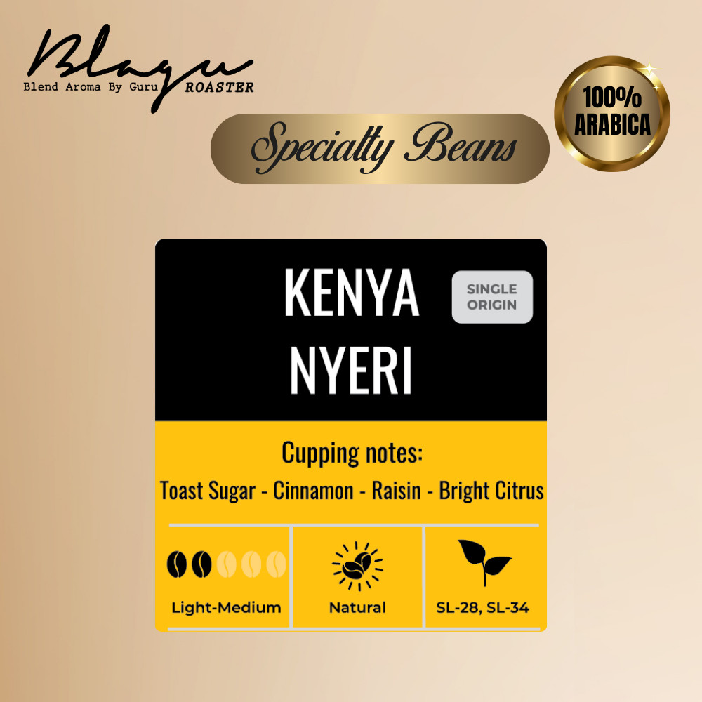 Cà Phê Đặc Sản Blagu - Kenya Nyeri - Africa Collection - SL-28, SL-34 - Light-Medium - 250g