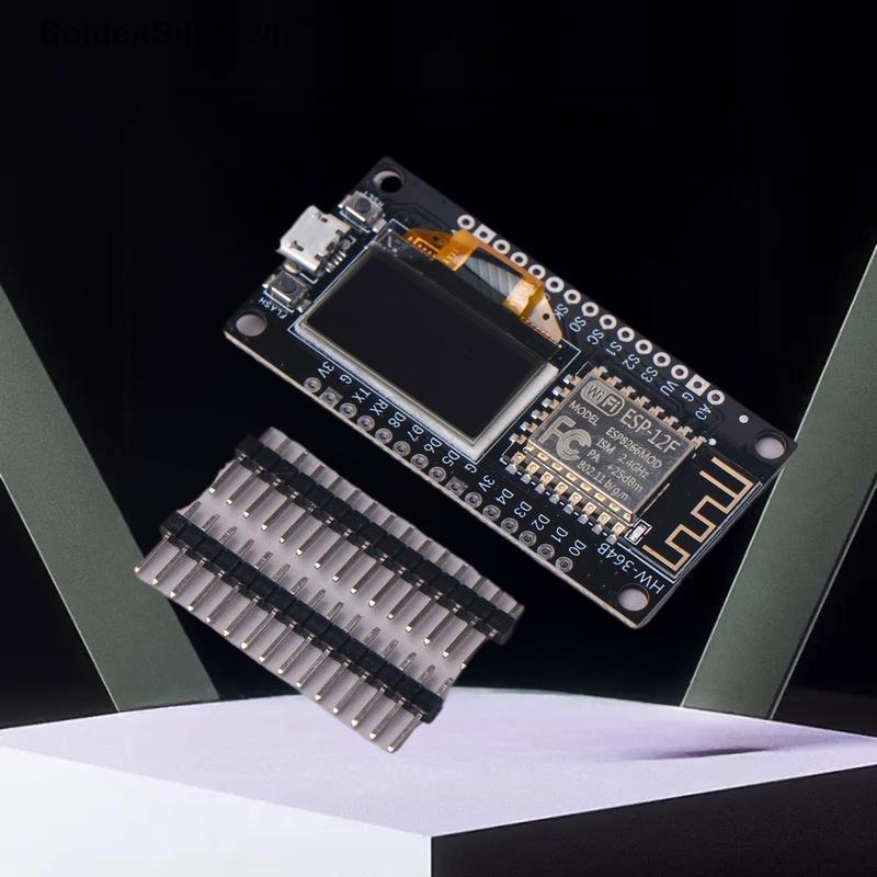 Bảng phát triển GoldenSilver ESP8266 Tích hợp màn hình OLED 0,96 Inch có hộp bảo vệ, mô-đun không dâ