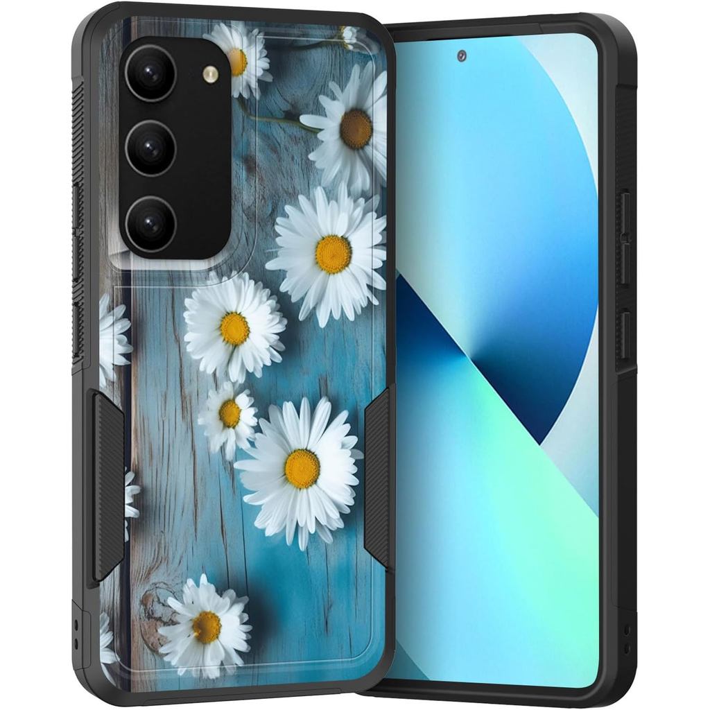 Dành cho Ốp lưng Galaxy S23, PC cứng chống sốc chắc chắn hai lớp lai hạng nặng + Vỏ bảo vệ silicon m