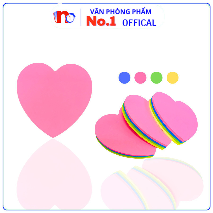 Giấy Ghi Chú 4 Màu E528 Eras Dễ Dàng Phân Biệt Nội Dung, Kích Thước Nhỏ Gọn Vừa Tay, Chất Liệu Mịn V