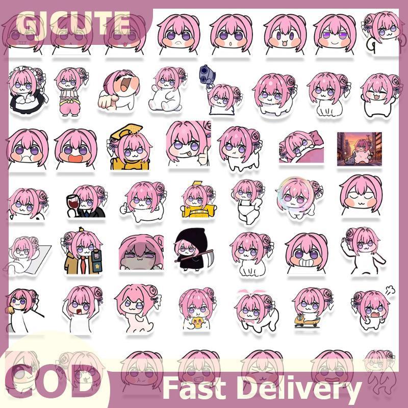 GJCUTE 50 Cái Doro DIY Thêu Sò Điện Thoại Hành Lý Ván Trượt Đề Can Chống Thấm Nước Búp Bê Nikke Doro