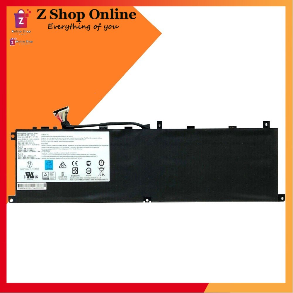 Pin Laptop MSI GS65 Stealth, MSI GS75 Stealth, MSI CREATOR P65 P75, MSI CREATOR 17 (BTY-M6L) - 4 CEL