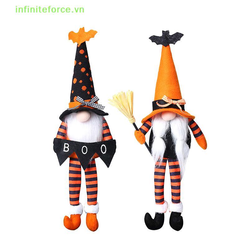 [INVN] Trang trí Gnomes sang trọng Halloween, Halloween Dangle Leg Gnomes Doll Elf Dwarf - Gnomes Nh