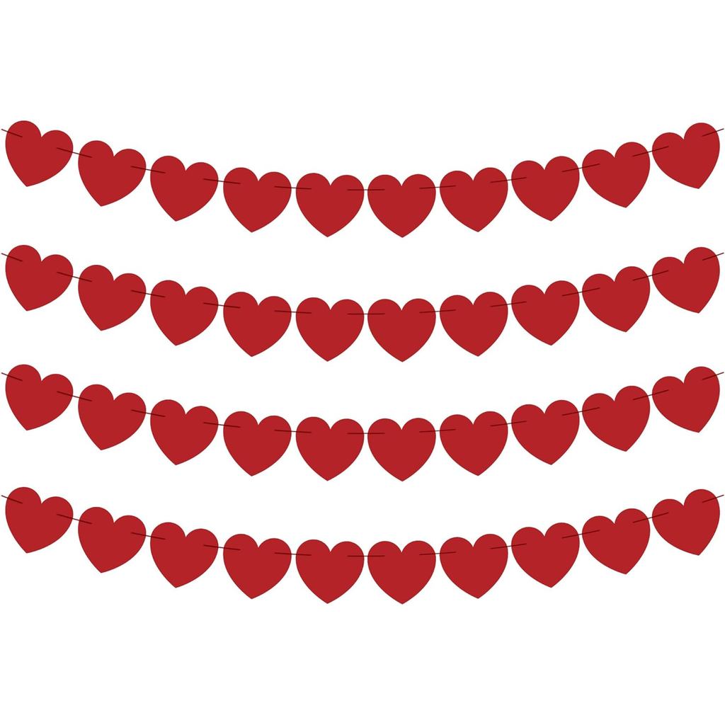 Trang trí ngày lễ tình nhân OHOME - Biểu ngữ lễ tình nhân - Trang trí lễ tình nhân Vòng hoa trái tim