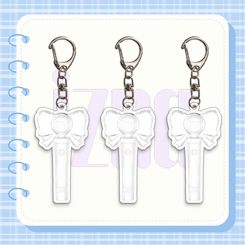 Kpop Idol IZNA Light Stick Móc khóa Acrylic Mặt dây chuyền Túi phụ kiện