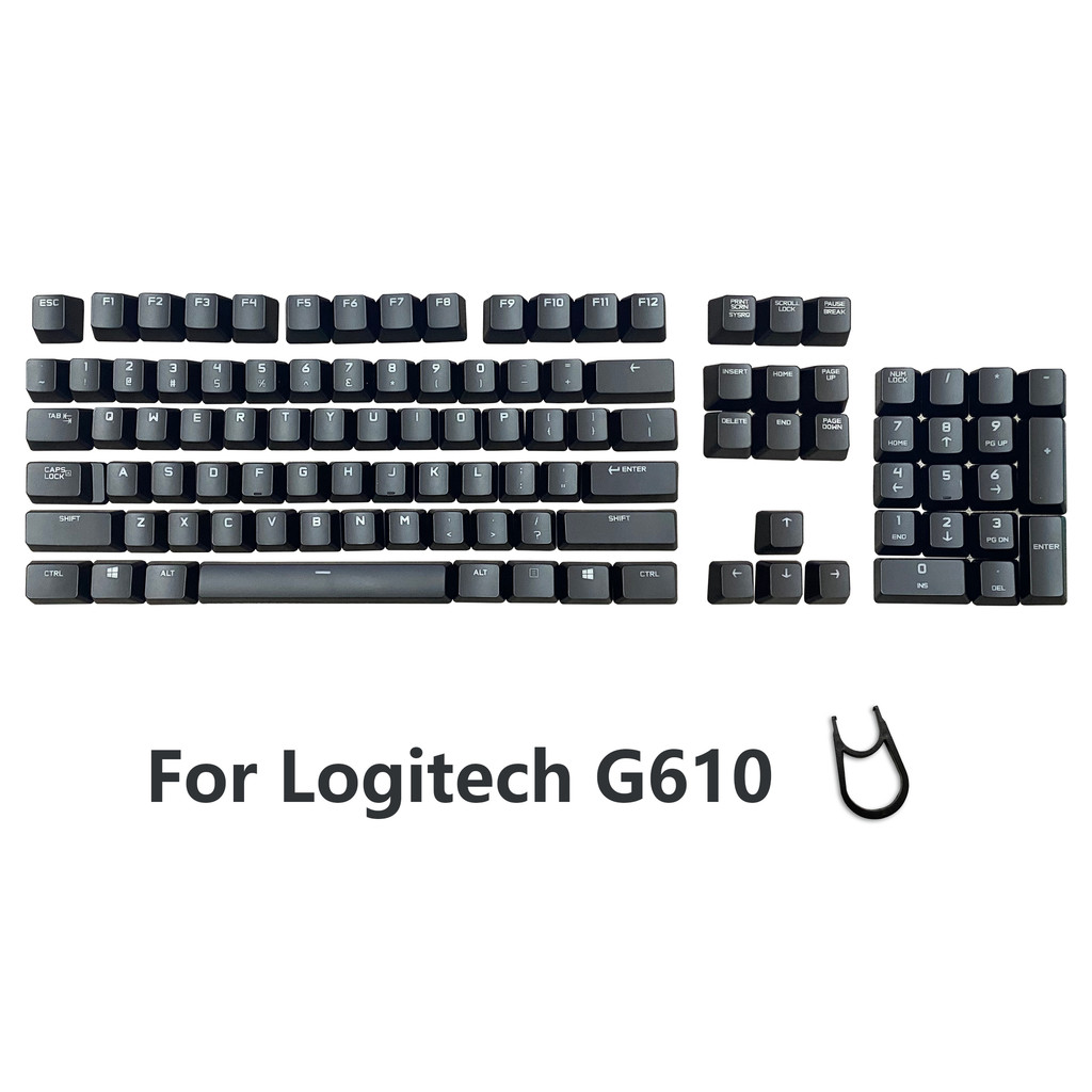 G G G610 Keycap Trục chéo trong suốt hoàn toàn mới Thích hợp cho bàn phím cơ Logitech g610 Thay thế