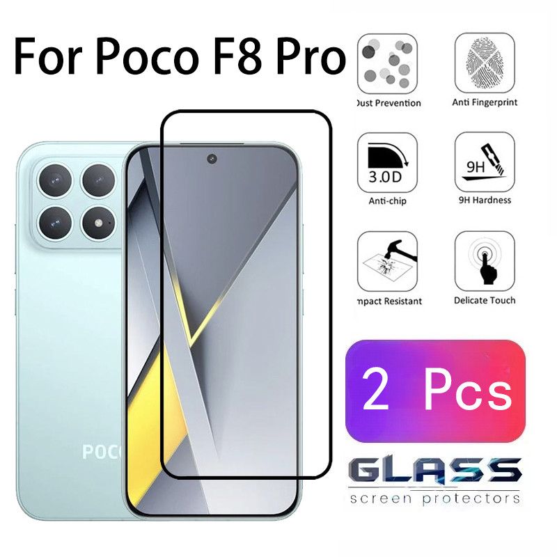 2 Chiếc Poco F8 Pro Kính Cường Lực Bảo Vệ Màn Hình Cho Poco F8 F7 M7 X7 C71 C75 Ultra Pro Kính Bảo V