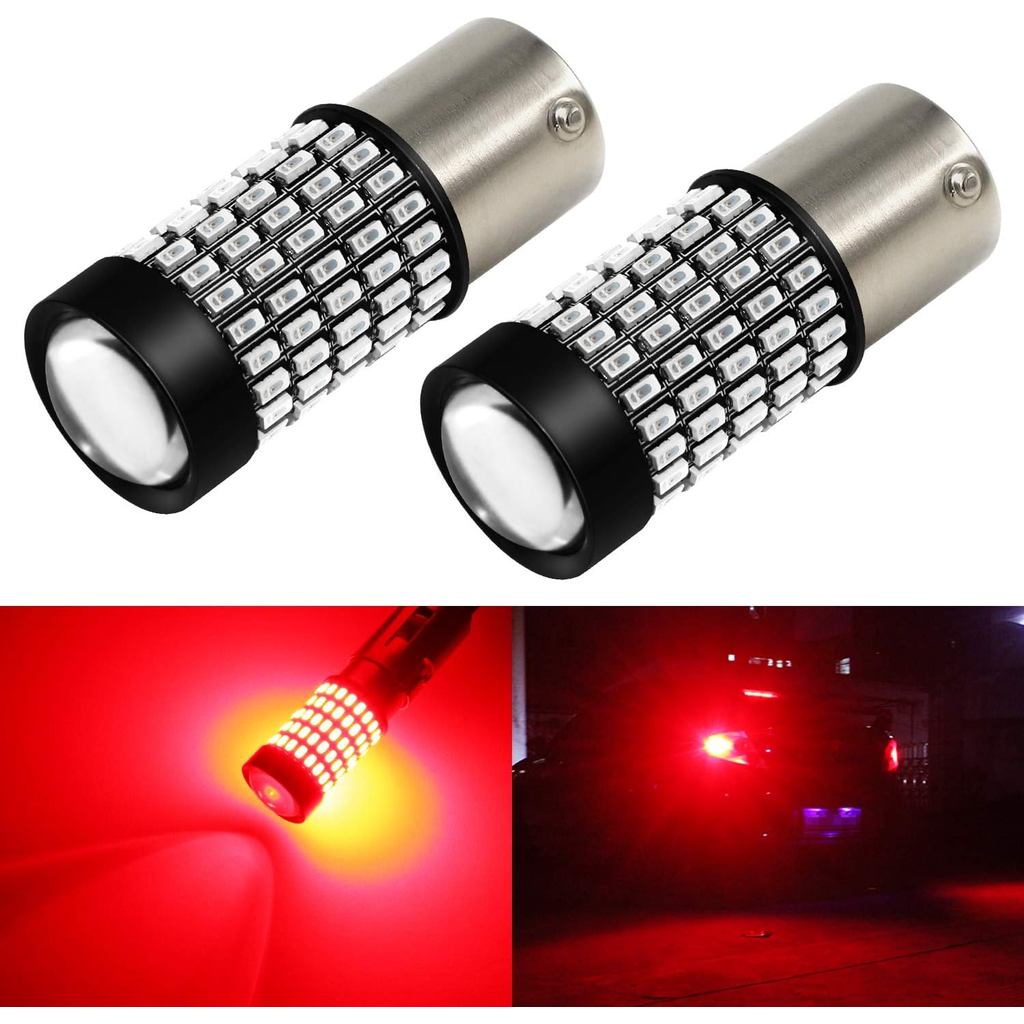 Bóng đèn LED dừng phanh đỏ PHINLION 1156 2800 Lumens Siêu sáng 3014 103-SMD BA15S 1003 1156 7506 Bón