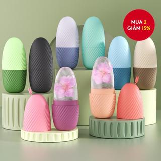  Con lăn mặt đá silicon để giảm bọng mắt dụng cụ Massage làm đẹp cho mắt cổ và mặt 
