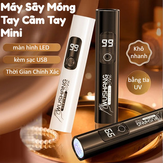 Máy Sấy Móng Tay Cầm Tay Mini,màn Hình LED,tay Sạc USB,Máy Trị Liệu Bằng Tia UV,Thời Gian Chính Xác,Khô Nhanh