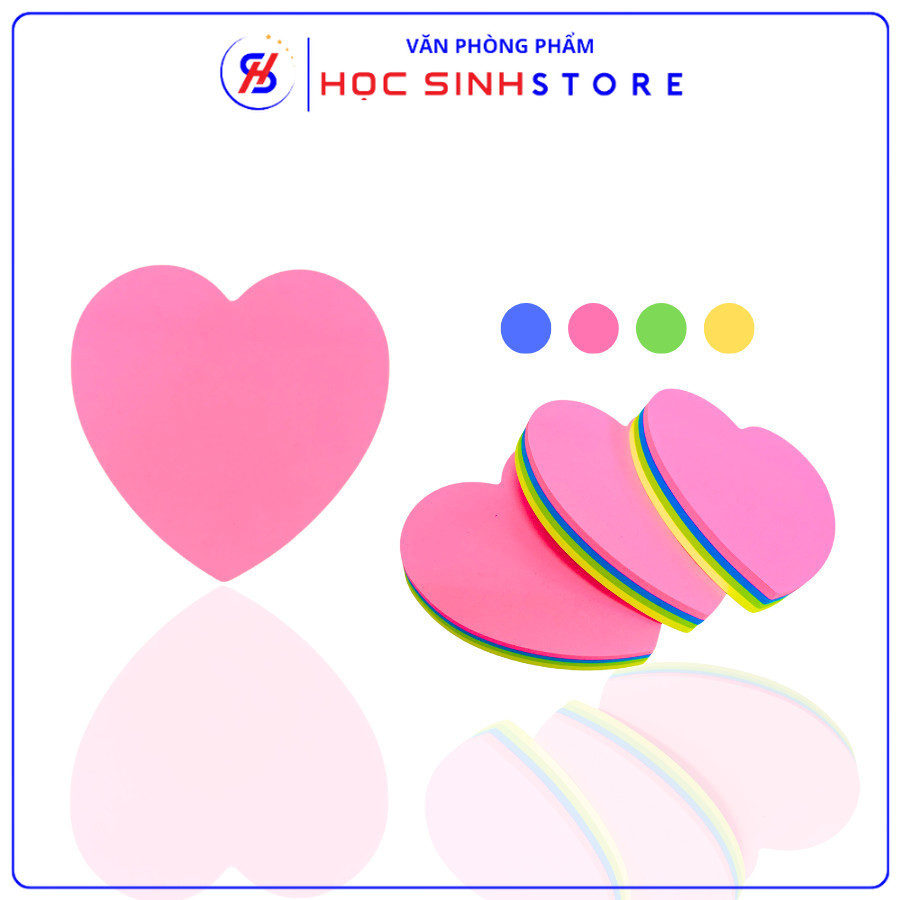 Giấy Ghi Chú 4 Màu E528 Eras Dễ Dàng Phân Biệt Nội Dung, Kích Thước Nhỏ Gọn Vừa Tay, Chất Liệu Mịn V