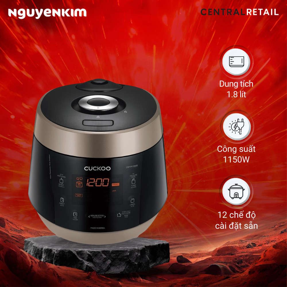 Nồi cơm điện Cuckoo 1.8 lít CRP-PK1000S