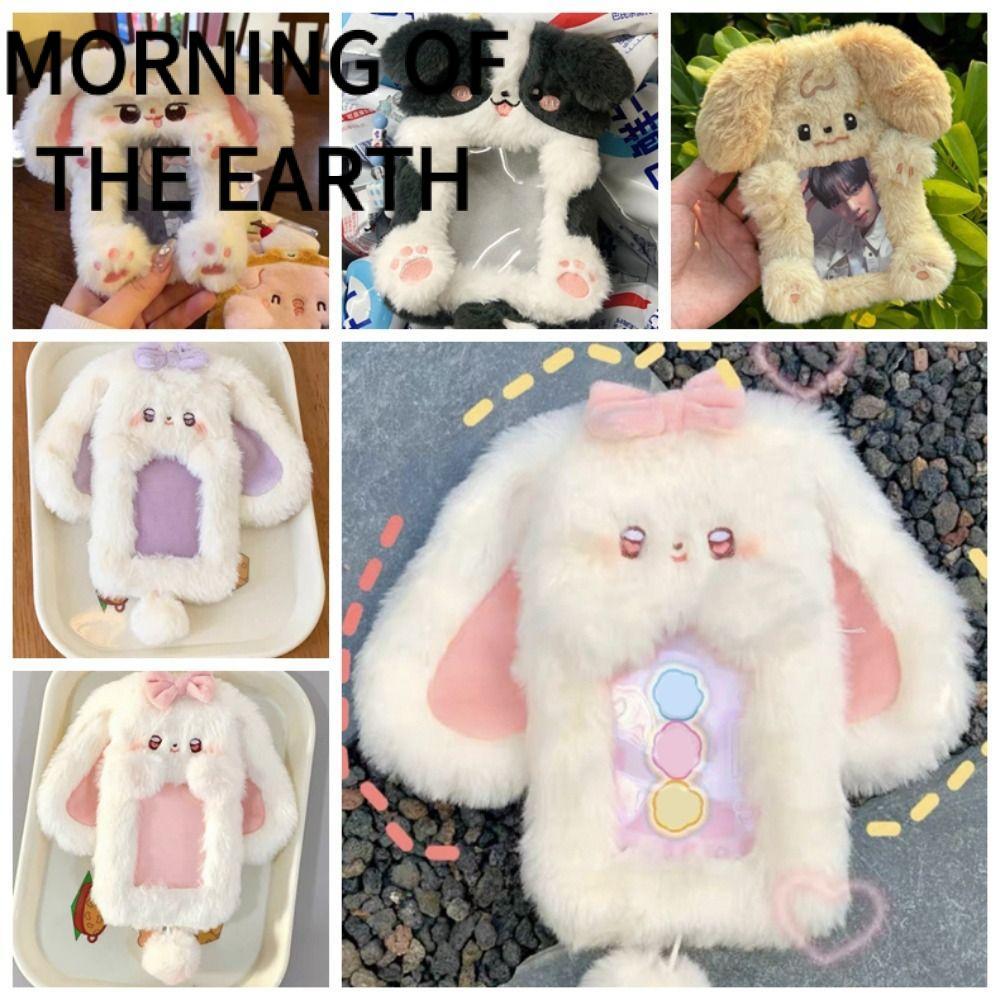 MORNING OF THE Photo Card Holder, Thỏ tai lớn đa chức năng / Border Collie Photocard, Quà tặng thẻ s