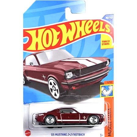 HotWheels HotWheels HotWheels FORD MUSTANG 2 + 2 Xe Cơ Màu Đỏ / FORD MUSTANG 192 22Q