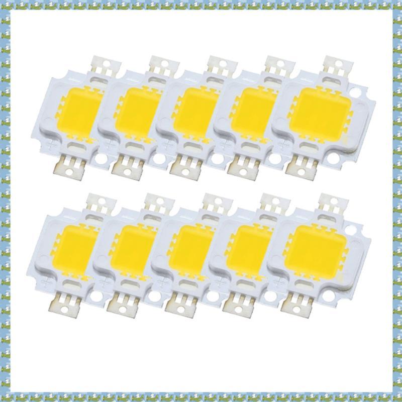 10 Chiếc 10W Bóng Đèn LED Chip 10W Đèn Led Trắng Công Suất Cao Cho Đèn Lũ Trắng Ấm