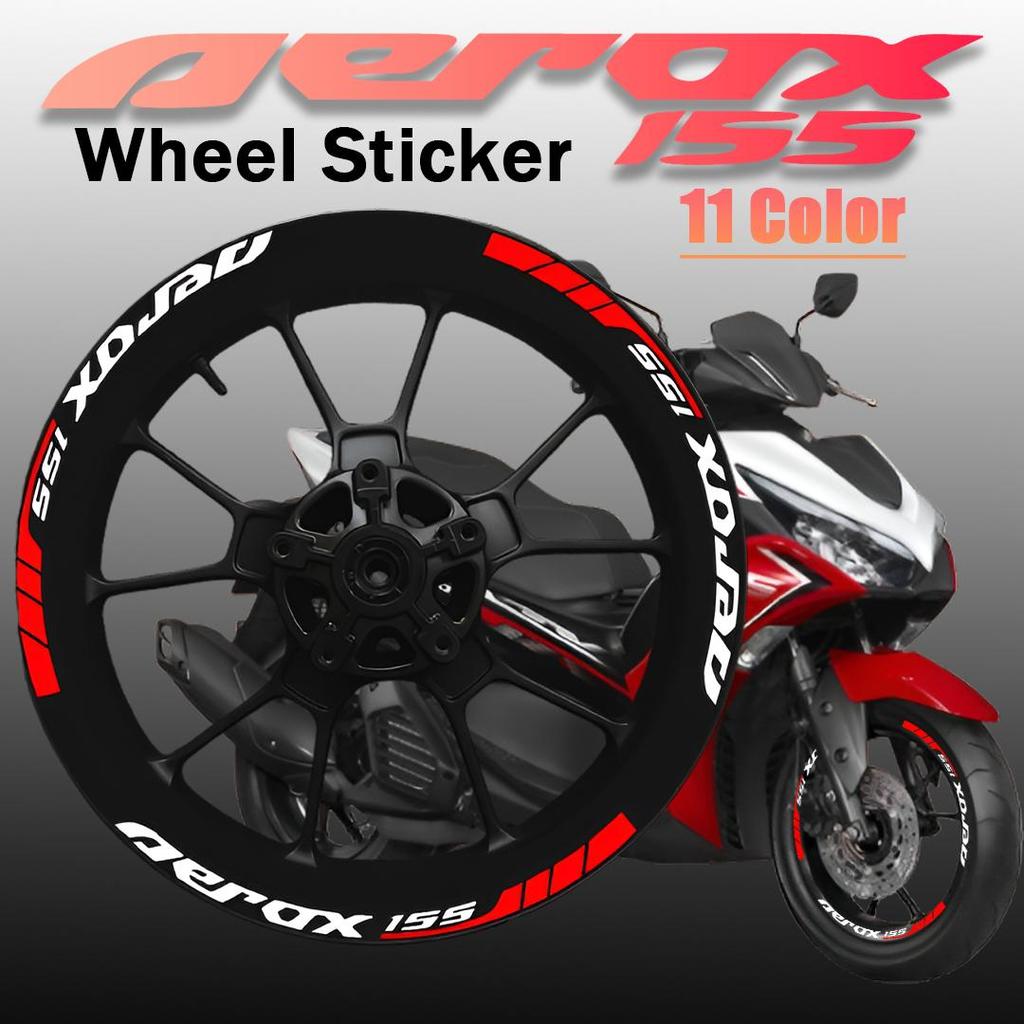 YAMAHA Aerox 155 Bánh Xe Miếng Dán Aerox155 Vành Xe Máy Trung Tâm Sọc Phản Quang Chống Thấm Nước Vin