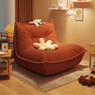 Ghế Sofa Lười Bằng Vải Corduroy, Phòng Ngủ Đơn Căn Hộ Nhỏ, Ghế Ngồi Thư Giản Internet Celebrity Tatami