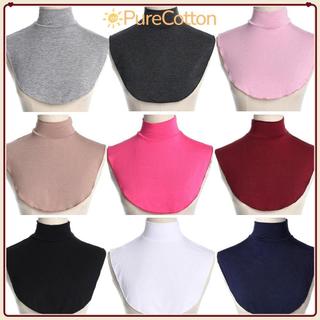 PURECOTTON0 Cổ Giả Unisex Cổ Cao Bao Modal Cổ Rùa