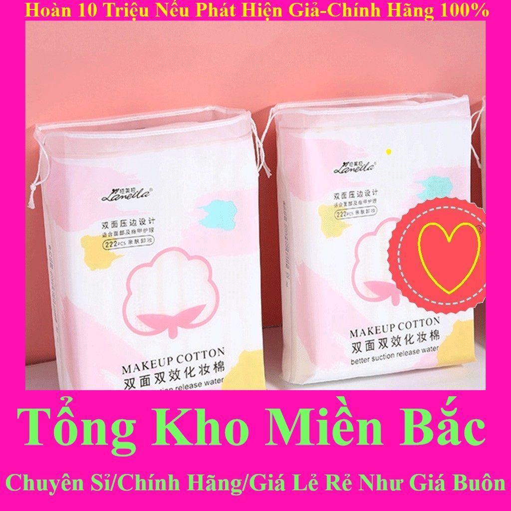 [Mẫu Mới] Bông tẩy trang Lameila 222 miếng P0171 và laco 50pcs