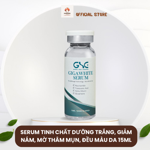 Serum hỗ trợ dưỡng trắng, giảm nám GSC GIGA WHITE SERUM 15ml [Dược mỹ phẩm chính hãng]