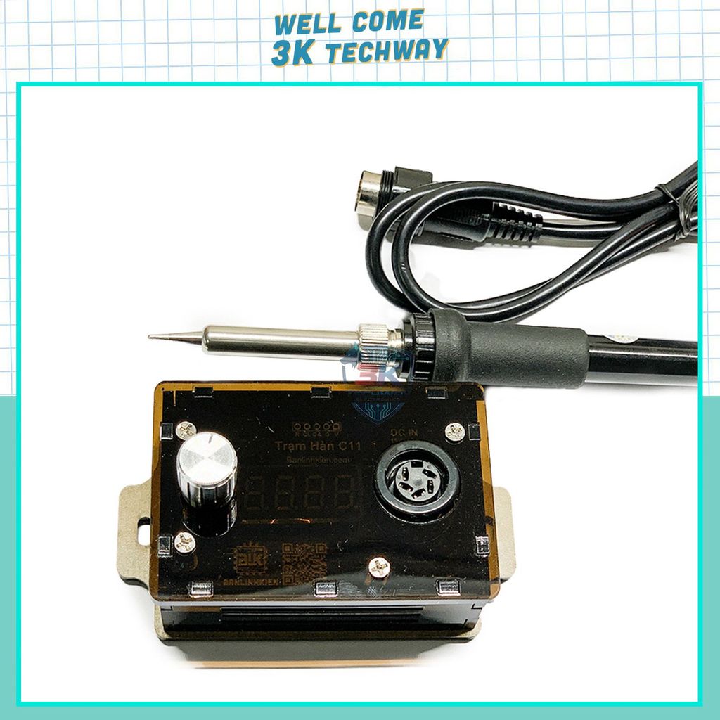 [Banlinhkien] Trạm Hàn c11, dùng tay hàn 907, cảnh báo quá nhiệt, cảnh báo không tay hàn, hẹn giờ tắ