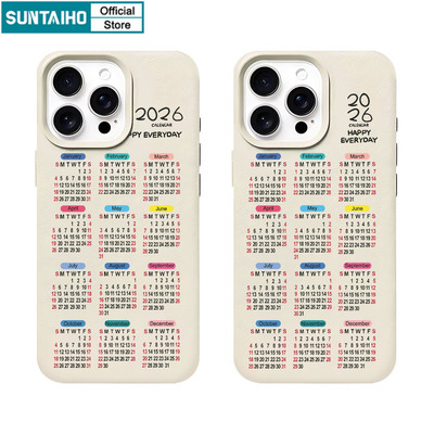 Ốp Điện Thoại Suntaiho Thanh Lịch 2026 Kem Phong Cách Kép Lịch Silicon Mềm Cao Cấp Chống Sốc Cho iPhone 11 12 13 14 15 16 Pro Max IP 7 8 Plus Iphon X XS XR Xs max