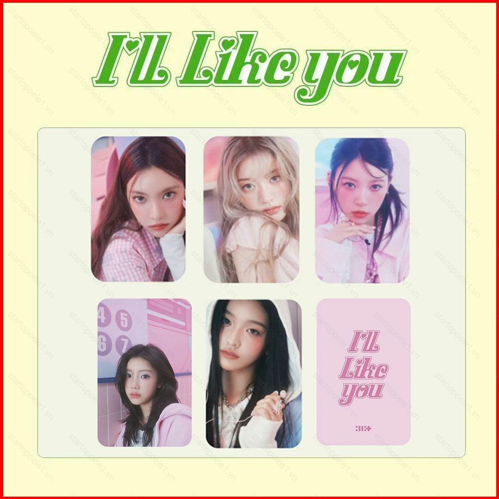 5 Cái / bộ ILLIT I LL LIKE YOU Album LOMO Card YUNAH WONHEE MOKA Bưu Thiếp Bộ Sưu Tập Ngôi Sao Ngoại
