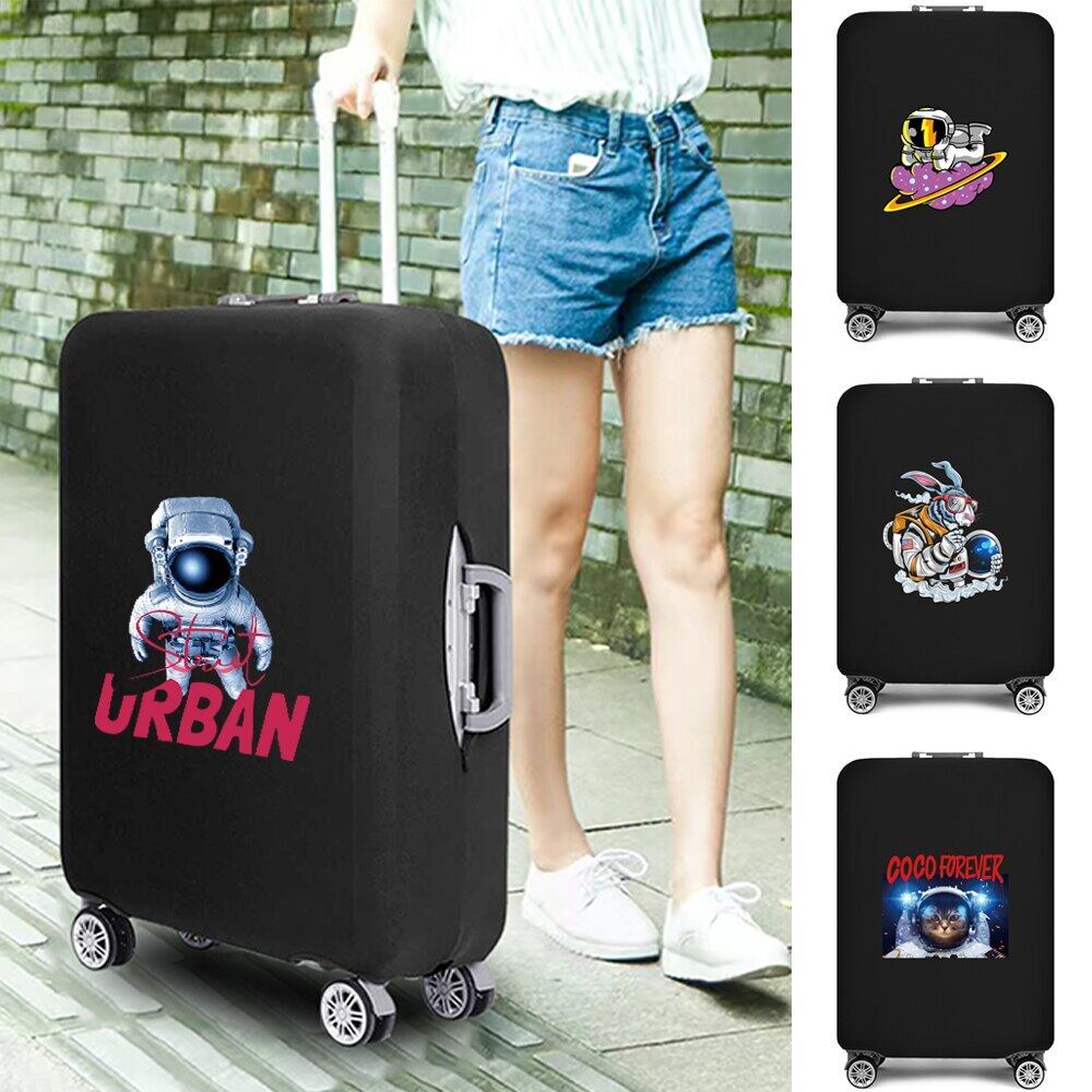 Sarung koper Cover koper Hành Lý Vỏ Bảo Vệ Túi 18-32 Inch Vali Bảo Vệ Vỏ Bụi Phi Hành Gia In