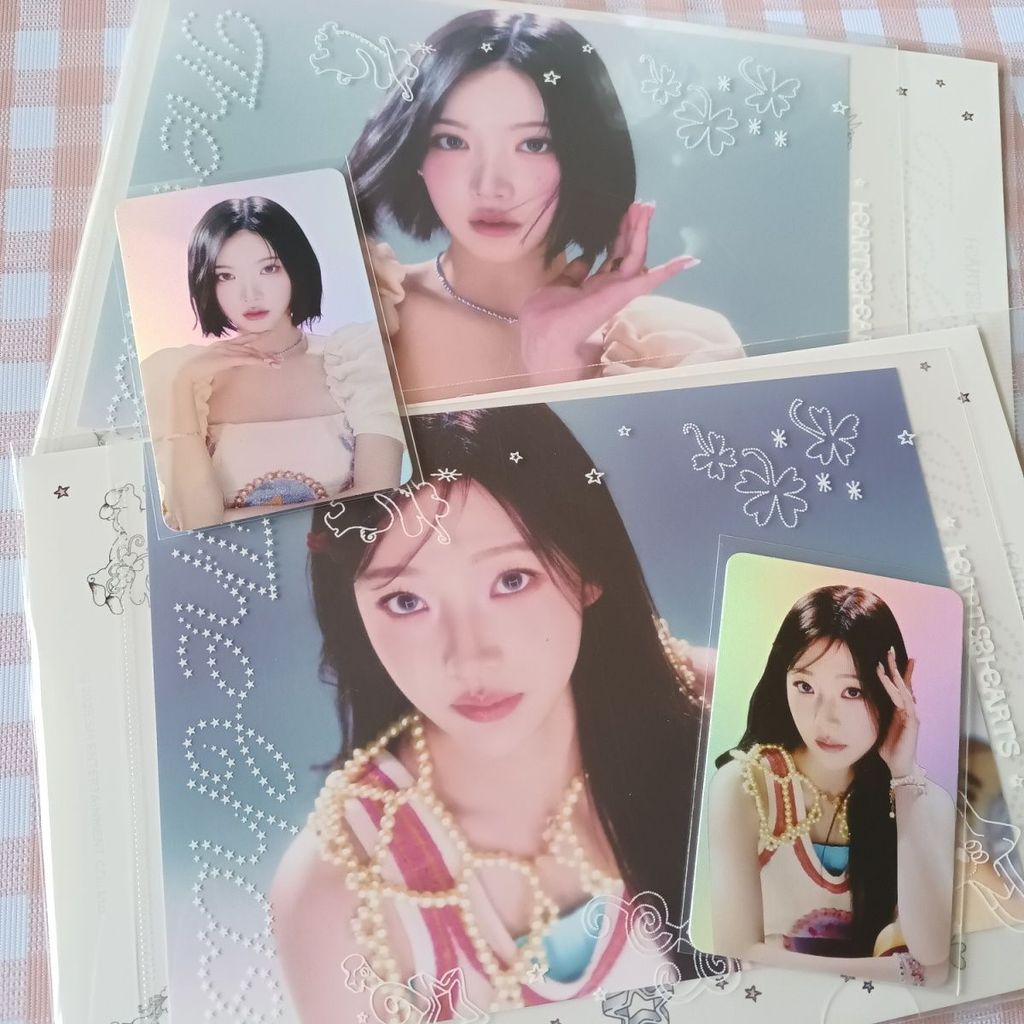 hearts2hearts trái tim MD chính thức bộ thẻ flash JIWOO STELLA thẻ flash thẻ nhỏ