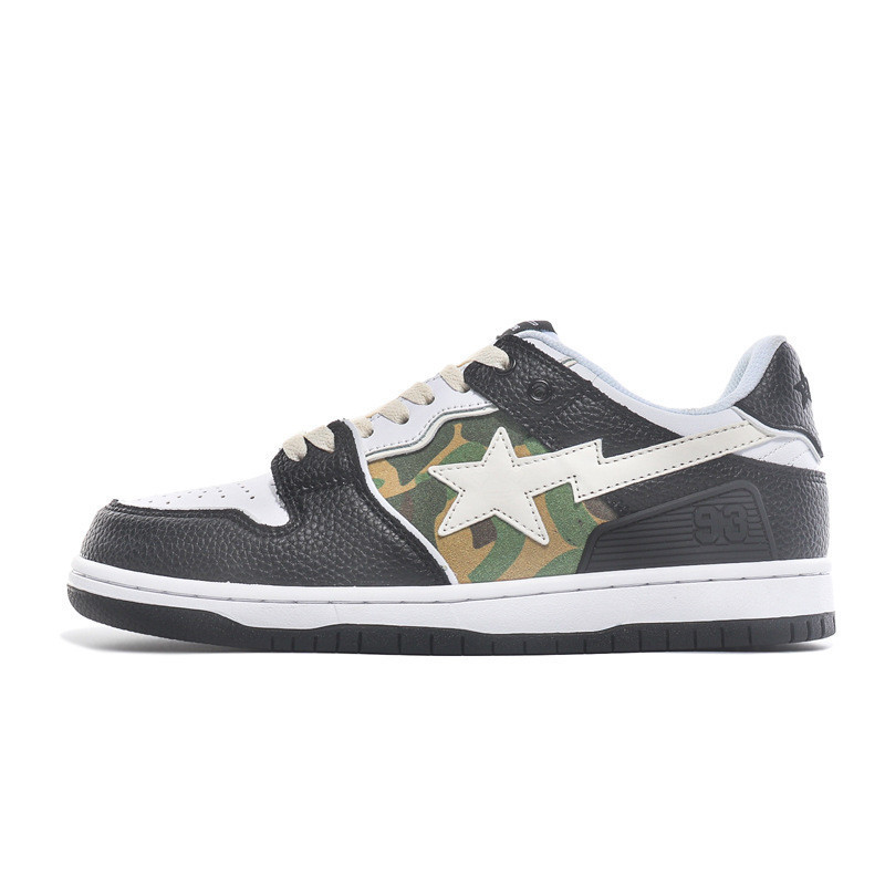 Giay Nam BAPE EDCV Lightning Star Top Layer Leather SB Lightning Star Giay thể thua XZDH