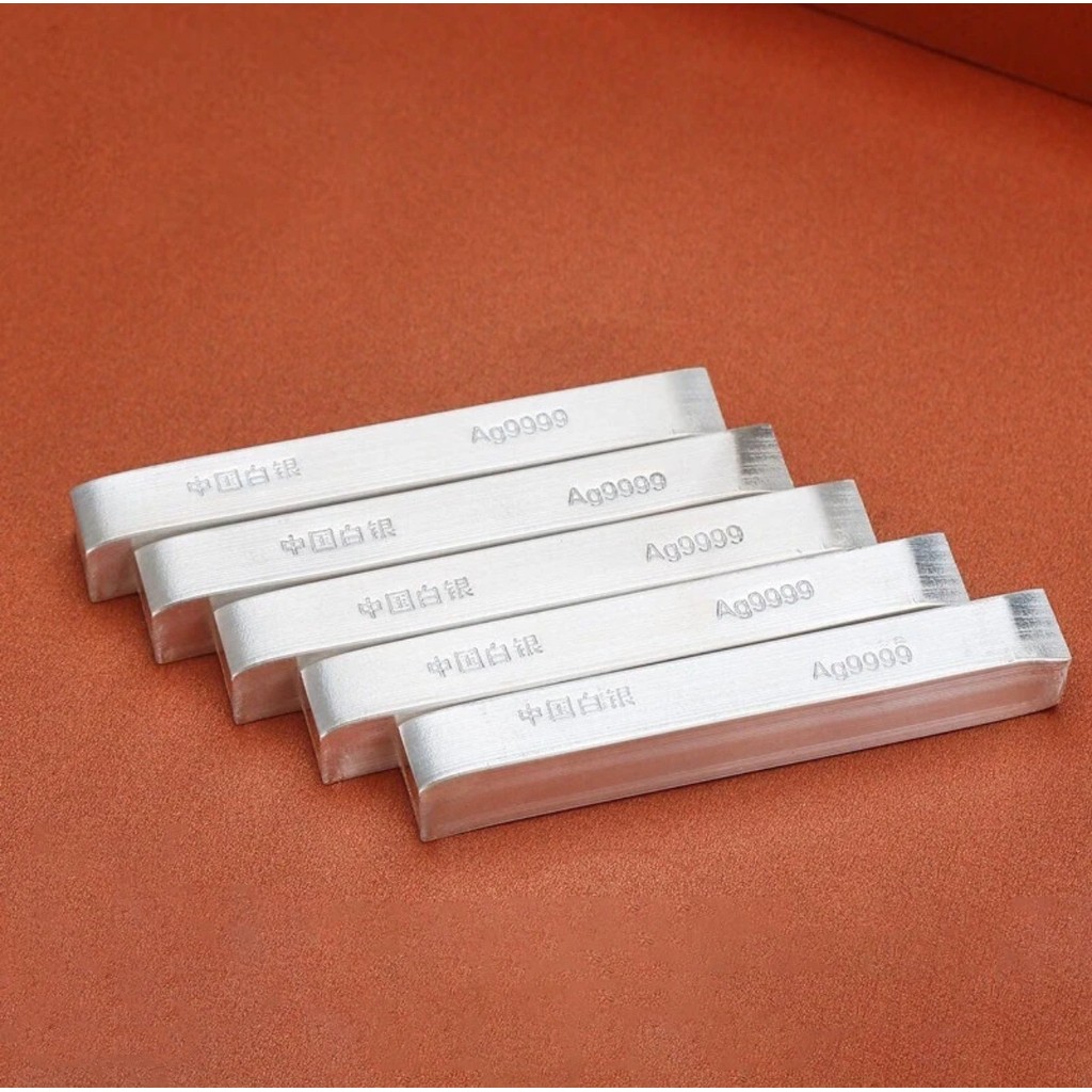 9999 Đầu tư Bạc Thanh Bạc Bạc Nguyên Liệu Nguyên Chất Bạc Nguyên Chất Khối Bạc Bạc Bạc Thỏi Bạc Phá 