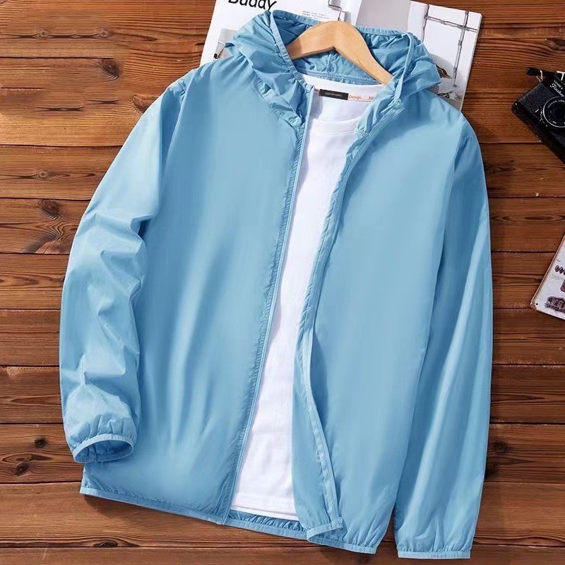 Sun Protection Clothing Men's Summer Thin Ice Super Thin Breathable Ice Silk plus Size Men's Sun Pro