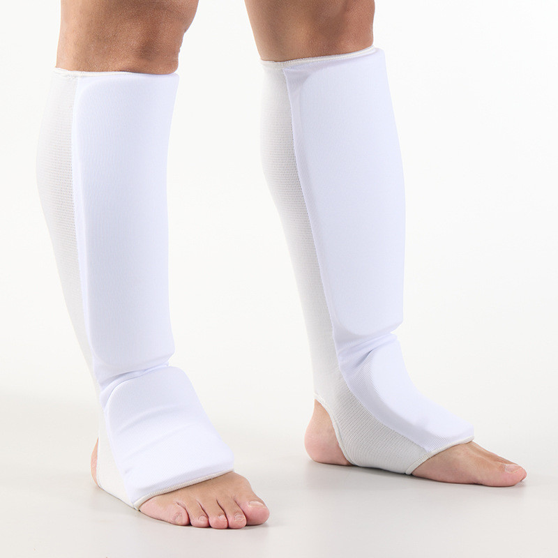 Boxing Karate Protector Shin Guard Taekwondo Greaves Foot Guard Cotton MMA Fighting Free Combat Prot