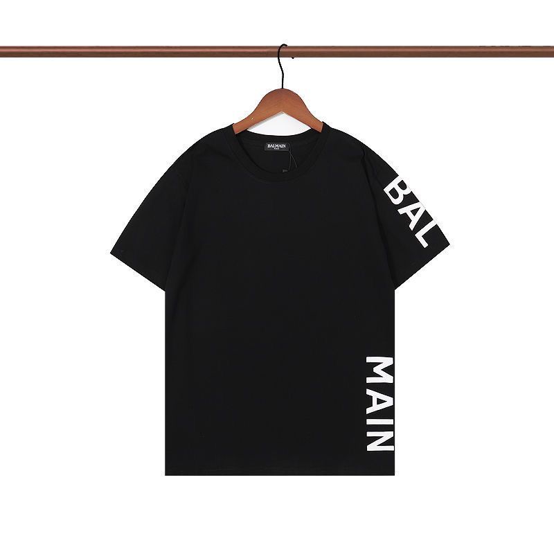 BALMAIN Áo Tay Ngắn Ôm Body, Phù Hợp Unisex