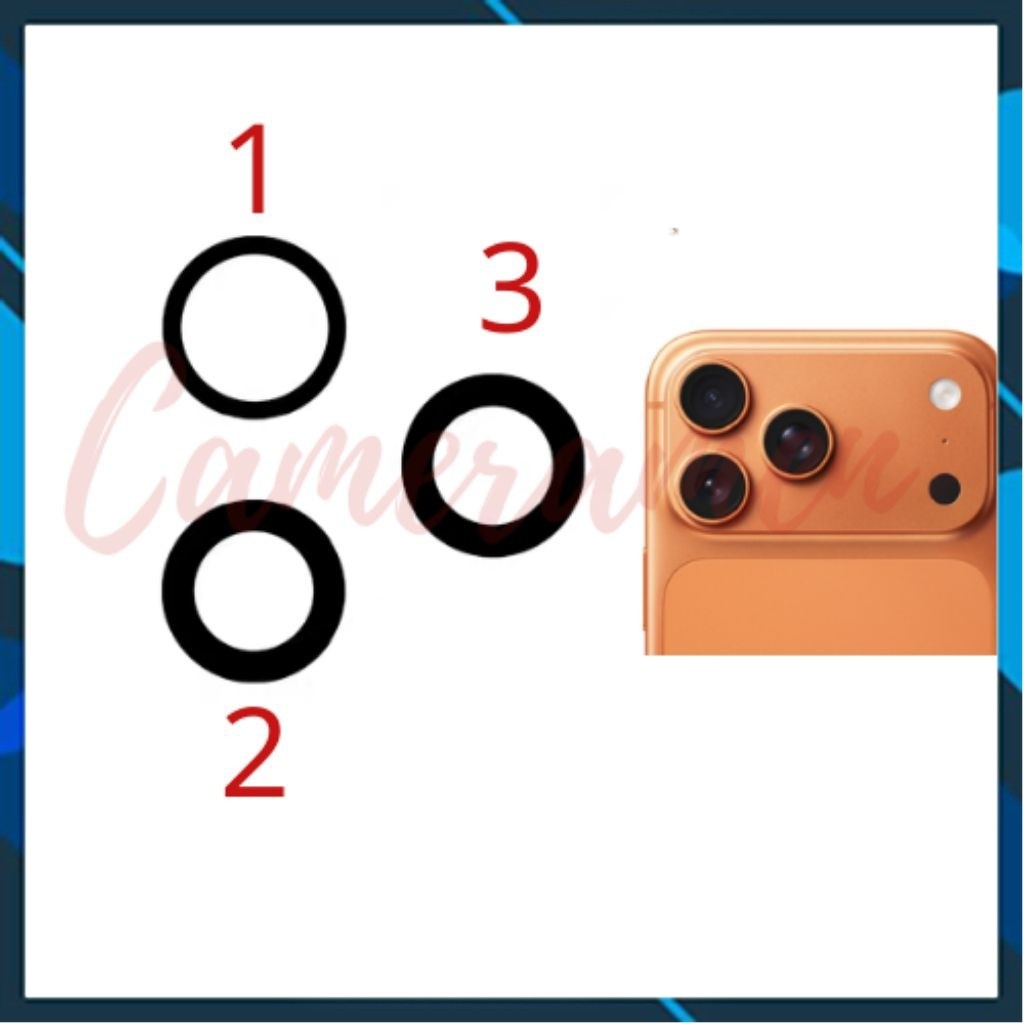 Kính Camera IP 17 Pro Max / Iphone 17 Pro Max ( Zin )