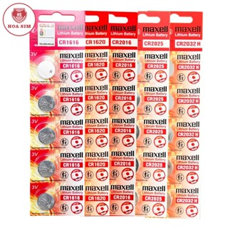 Pin Maxell CR2032 / CR2025 / CR2016 / CR1632 / CR1620 / CR1616 / CR1220 Maxell 3V- Made In Japan (Giá 1 viên)
