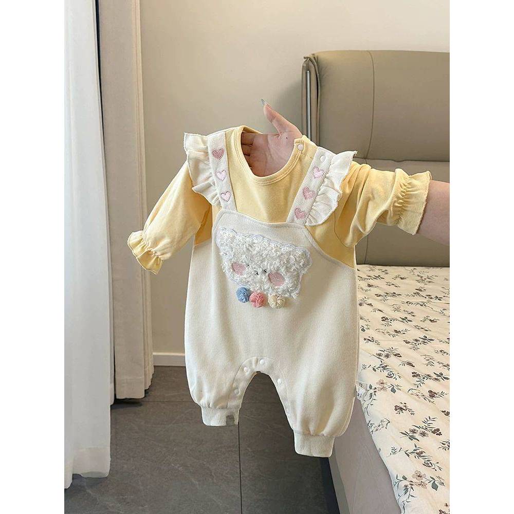 【Ready Stock】 Baby Romper Autumn New Romper Toddler Clothes Small-Month Early Autumn a8h7