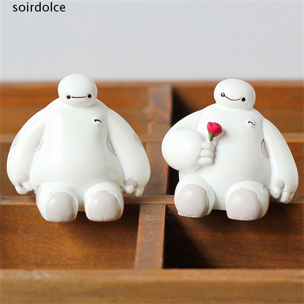SOIRDOLCE Baymax Robot Hình, Đồ Chơi Mô Hình Màu Trắng Lớn Búp Bê Anh Hùng Lớn, Đồ Chơi Trẻ Em Máy T