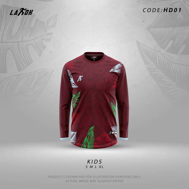 KIDS JERSEY DÀI SLEEVELAKOH THỂ THAO / DÀI TAY BÉ ÁO JERSEY / THỂ THAO JERSEY