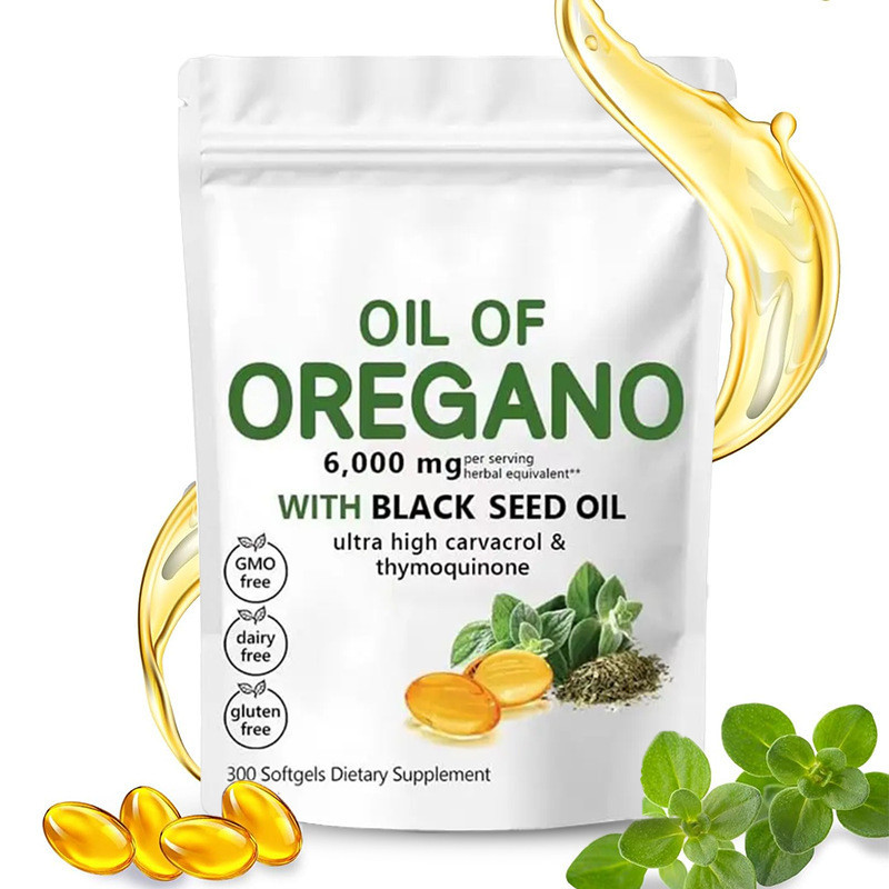 Dầu hạt đen Viên nang mềm Dầu Oregano Oregano Viên / Viên nang mềm#YP1205#
