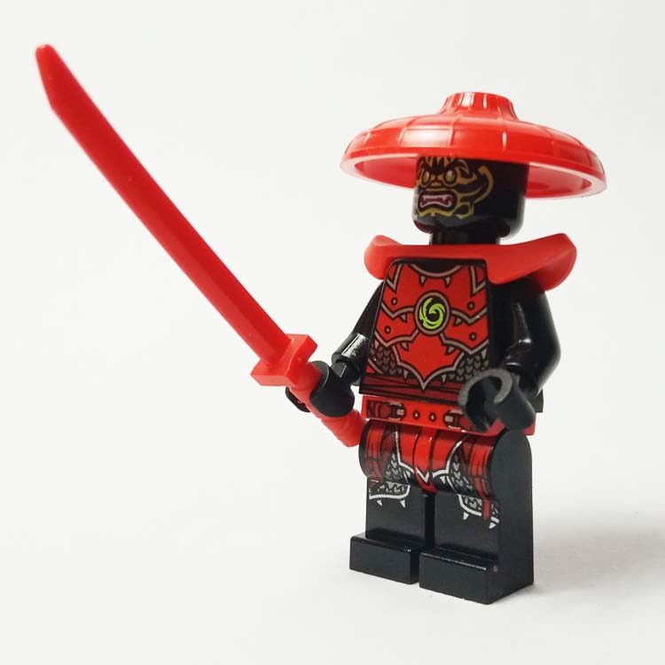 LEGO LEGO LEGO Phantom Ninja Doll Rock Samurai Red Đồ chơi mô hình hiếm đặc biệt /