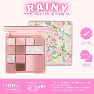   HOLD LIVE  Bảng phấn mắt 12 ô Hold Live Secret Garden kèm má hồng bắt sáng đa năng HL755 