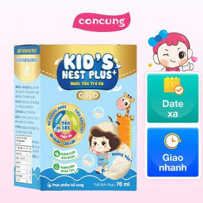 Nước Yến Kids Nest Plus+ Growth Gold Hương Tự nhiên