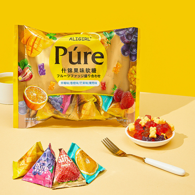 Yilifa Marshmallow Gummy Bear Gummy Bear 358g Kẹo Bán Buôn Nhóm Cộng Đồng Mua Đồ Ăn Nhẹ Thông Thường